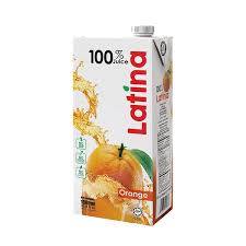 Latina 100 Parcenet Juice (Orange) 1 ltr
