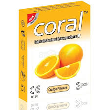 Coral Condom Orange Flavours