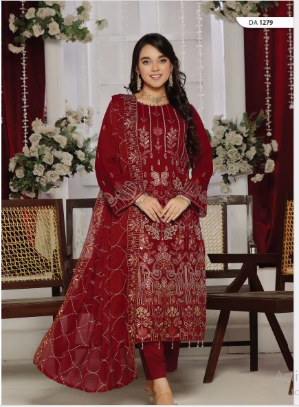 ZOHRA Non-Stitched chiffon DA-1279