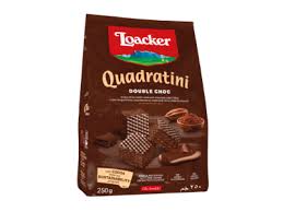 Loacker Quadratini Double Chocolate Wafer 125gm