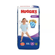 Huggies Dry Pant Baby Diaper XXL (15-25 kg) 28 pcs