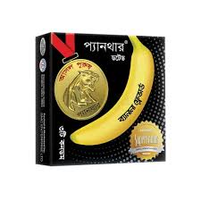 Panther Banana Dotted Condom 3s Pack