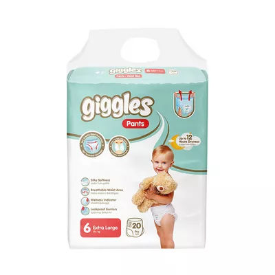 Giggles Baby Diaper Pants 6 Extra Large 15 plus kg 20 pcs